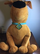 Sitting Scooby Doo Large 23 Inch Plush Stuffed Dog Animal Toy with Collar NICE