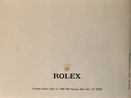 Rolex Oyster 2004 folleto inglés fecha perpetua 590,56 original de EE. UU. - Imagen 11 de 11