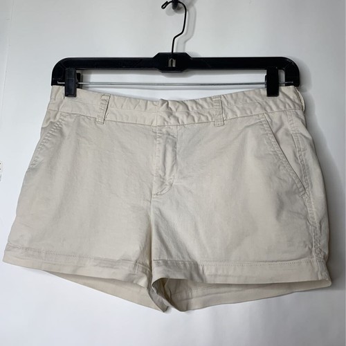 Chino Shorts Beige Pocket Flat Front 