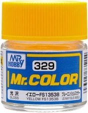 Mr. Hobby C329 Mr. Color Gloss Yellow FS13538 Lacquer Paint 10ml - US