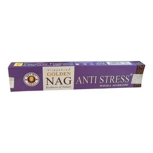 Golden Nag Anti-Stress Weihrauch Stick Agarbatti Packung mit 12X15 GRAMM je 180GM Box - Bild 2 von 3