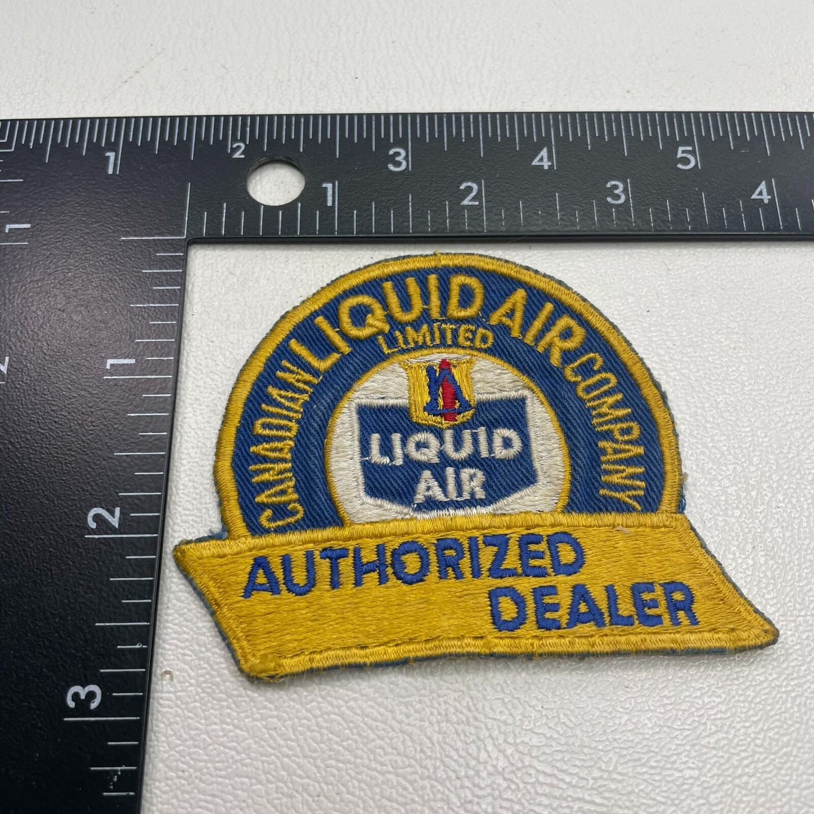 Vtg CANADIAN LIQUID AIR COMPANY AUTHORIZED DEALER Advertising Patch ...