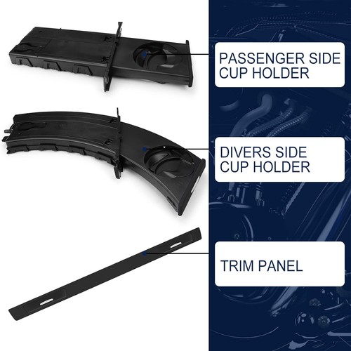 Pack of 3 For BMW E90 Car Cup Holder Set Trim Divers Passenger Side Retractable - Foto 4 di 15
