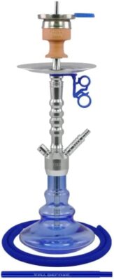 Made in Germany Hookah Shisha  Heavy Metal Stainless Steel Aluminum Glass, Blue