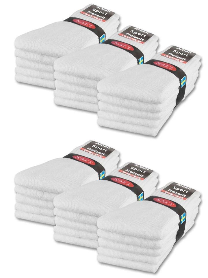 10 bis 100 Paar Sportsocken Arbeitssocken Tennissocken Herren Damen Socken - Bild 3 von 4