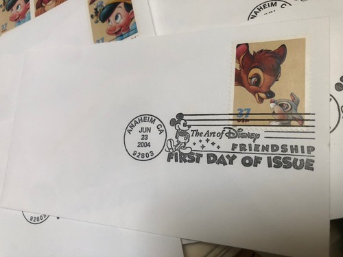 Lot Of Disney “The Art Of Disney Friendship” Stamps Envelopes 7 First Day Covers - Bild 2 von 7