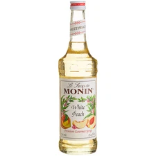 Monin Premium White Peach Flavoring / Fruit Syrup 544SYPAR148A