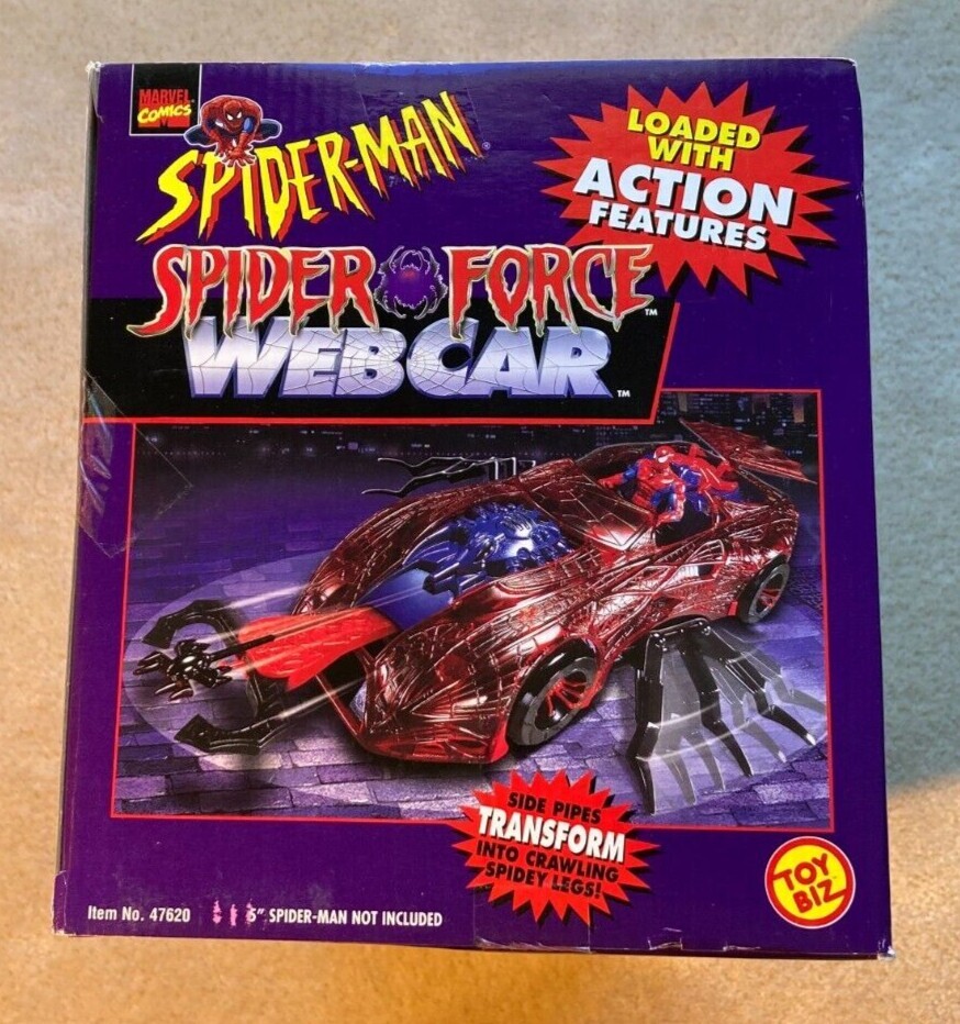 スパイダーマン スパイダーフォース ウェブカー 1997 Marvel Spider-Man Spider Force Web Car Brand New