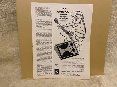 JBFA3 WERBUNG 11X6 MAESTRO SOUND PRODUCTS, DOC SUSTAINER