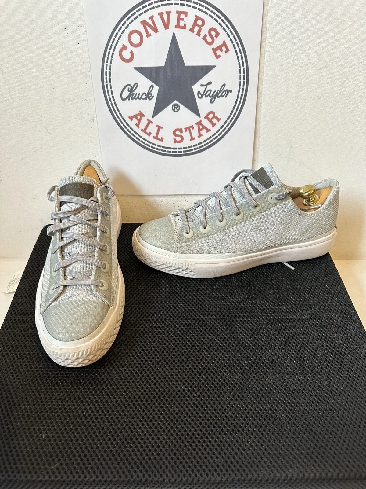 Scarpe da ginnastica Converse All Star grigie moderne Ox taglia UK 6 EU 38 5