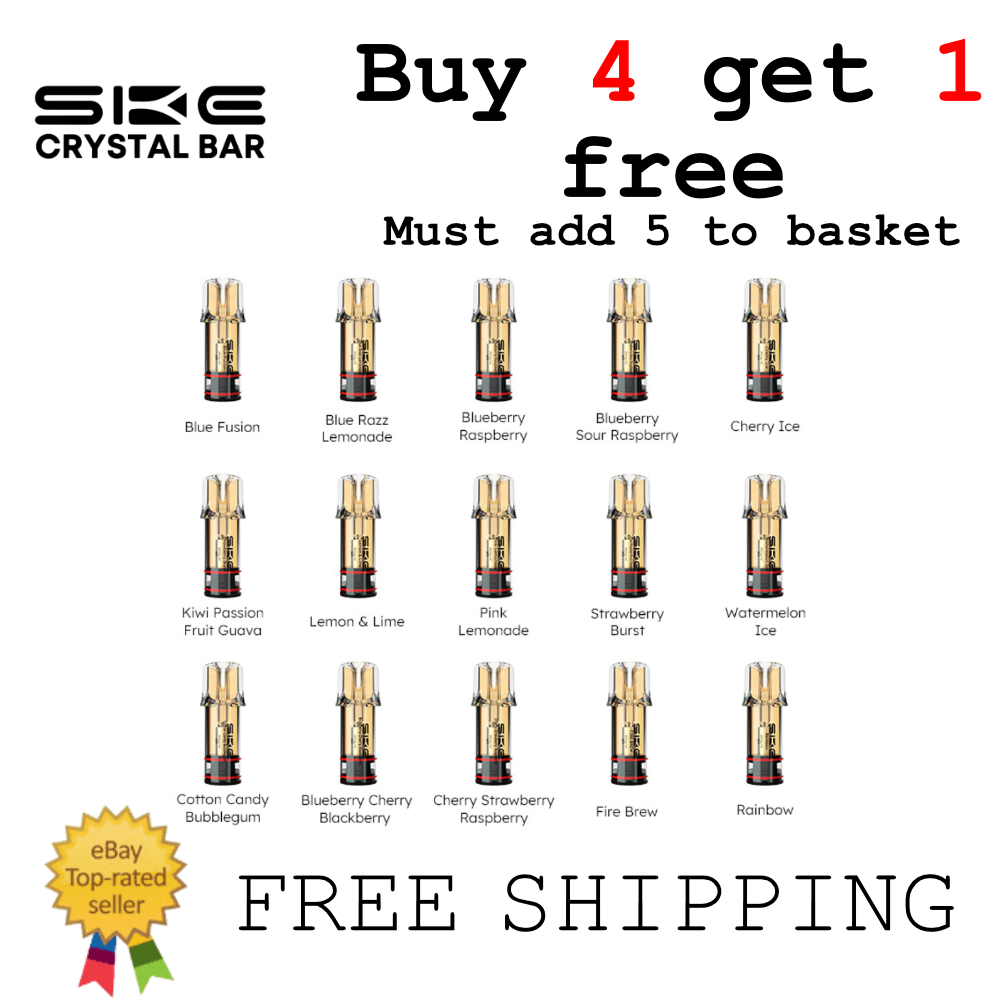 SKE CRYSTAL PLUS PODS | 600 puffs | 20mg | vape | 2 pack | 2ml