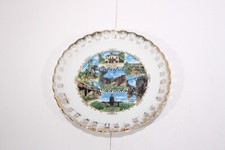 Vintage Mint Colorado State Souvenir 8" Decorative Plate w/gold trim