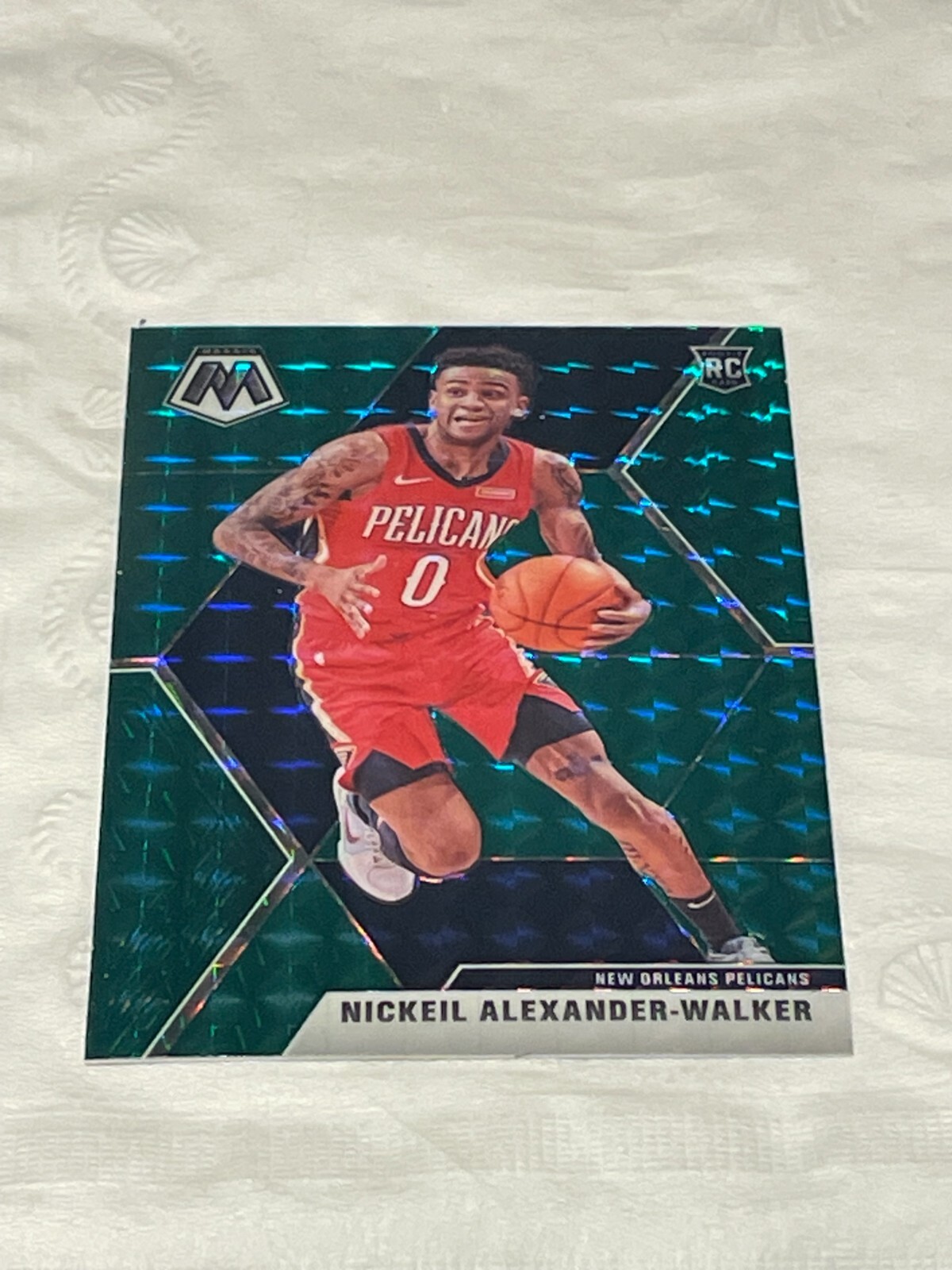 2019-20 Panini Mosaic Green Mosaic #205 Nickeil Alexander-Walker RC