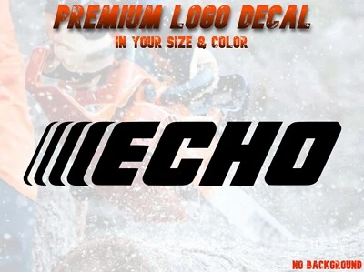 VINYL Echo Sticker 4" 5" 7" 11" Blower Trimmer Chainsaw Head Guard Chain Bar 16 18 20