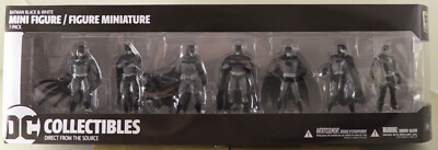 ACTION FIGUREN FIGUREN SET 7 STÜCK DC BATMAN BLACK AND WHITE MINI FIGUREN 7CM