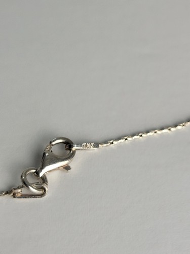 925 Sterling Mexico Square Pink Stone Pendant On 16" 925 Italian Made Chain - Picture 8 of 11