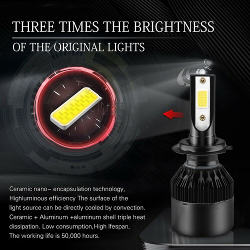 Kit combinado de 6 faros LED altos/bajos + faros antiniebla 6000 k para BMW 320i 2013-2017 - Imagen 5 de 14