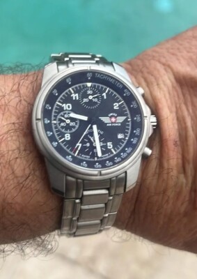 VICTORINOX SWISS ARMY AIR FORCE 9G600 AUTOMATIC CHRONOGRAPH SWISS