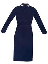 Pretty Little Thing Navy Criss Cross Dress Size 10