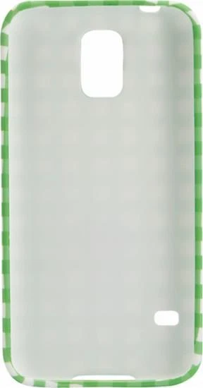 Funda Carcasa Suave Dynex para Samsung Galaxy S 5 S5 Checker Verde/Blanco Foto 4 de 4