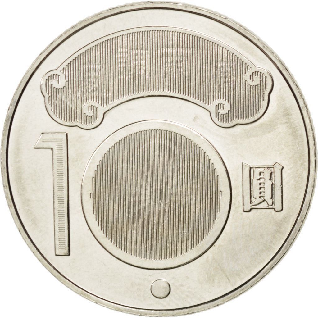 Taiwan | 10 New Dollars Coin | Chiang Wei-shui | Y:573