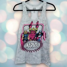 Camiseta sin mangas gris espalda cruzada Disney Marvel Super Heroes para mujer talla S