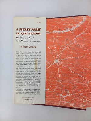 1969 HARDCOVER /DJ A Secret Press in Nazi Europe Isaac Kowalski | eBay