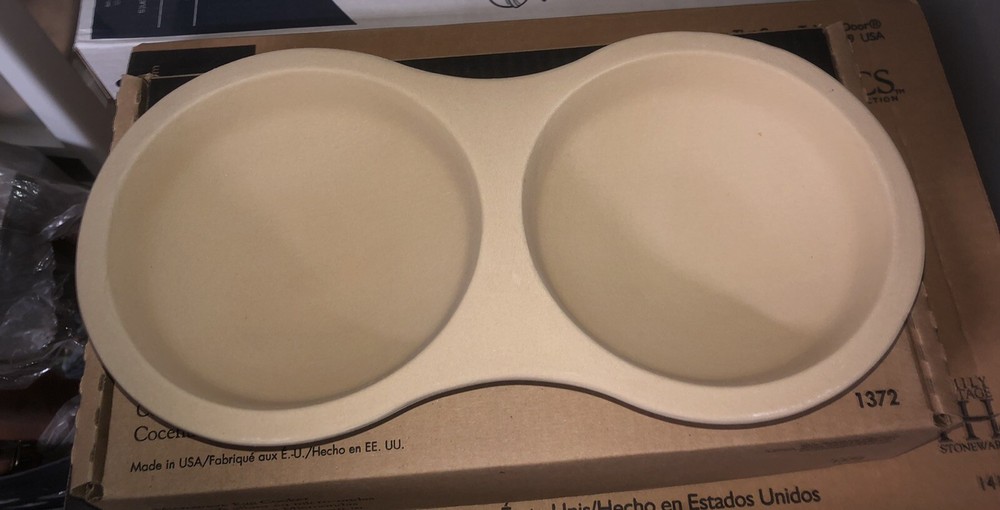 Pampered Chef Stoneware Microwave Egg Cooker  #1372 New In Box With Scraper