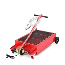 20 Gallon Low Profile Roll Around Oil Drain Pan Electric Oil Change Pan with ...