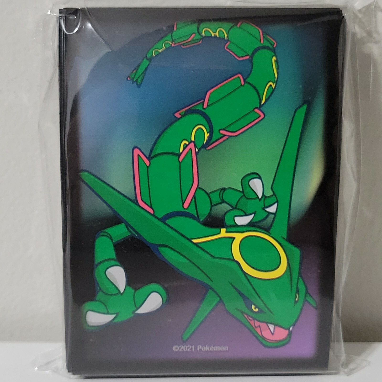 Pokemon Center Official Card Sleeves TCG Rayquaza Legendary Lights x65