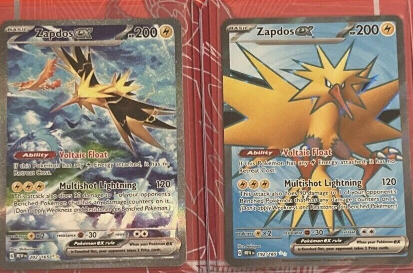 Pokémon 151 Scarlet & Violet - Zapdos EX 202/165 Full Art