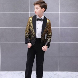 gold sequin suit jacket