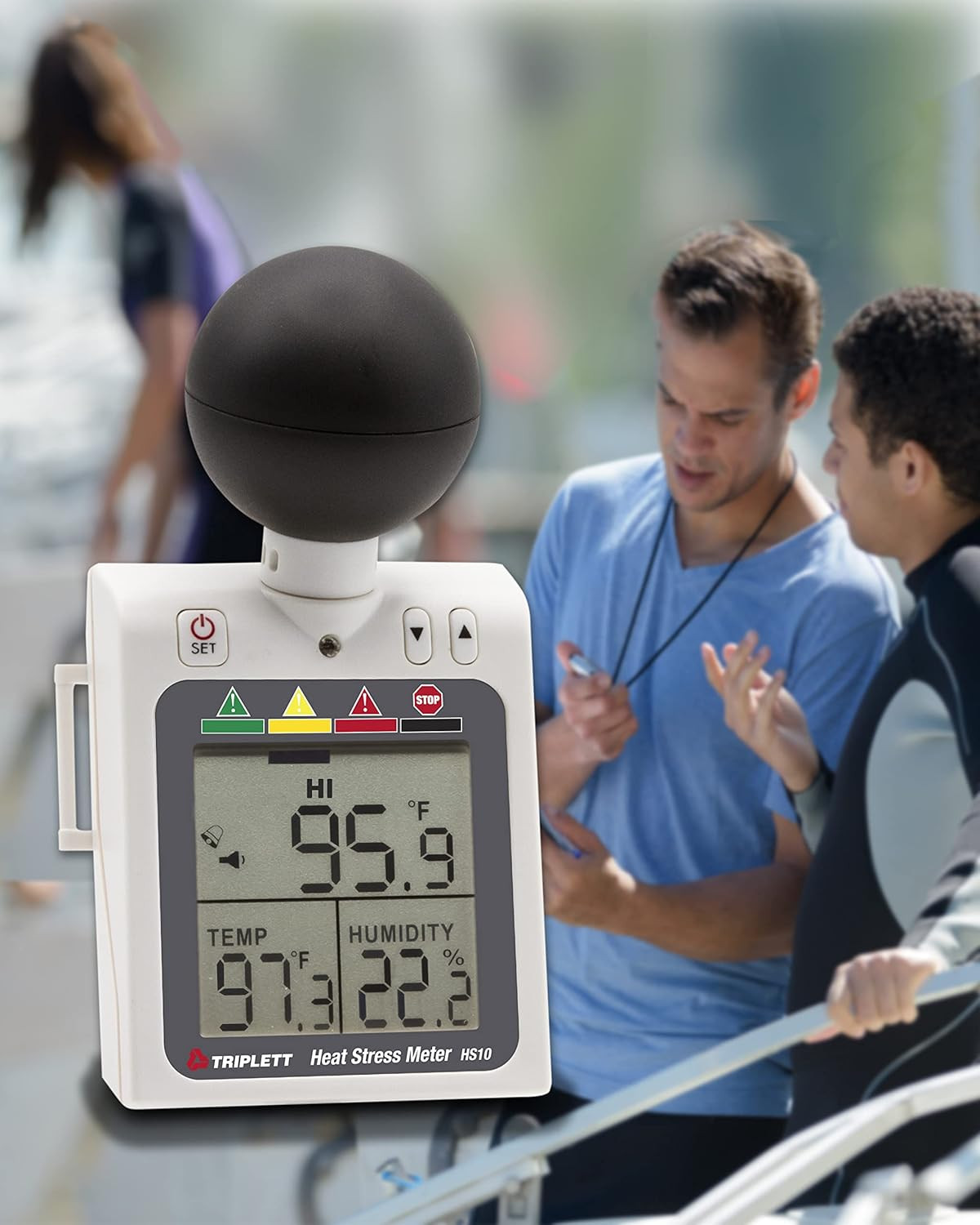 HS10 Indoor/Outdoor Heat Stress WBGT (Wet Bulb Globe Temperature) Meter - Humidi