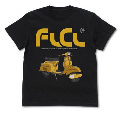 Presale FLCL Vespa T-shirt Black Japan Limited Cosplay