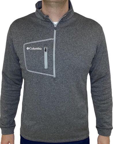 Maglione Columbia Golf Uomo Explorer 1/2 Zip Foderato Caldo Manica Lunga Ferro Forgiato XL - Foto 3 di 12