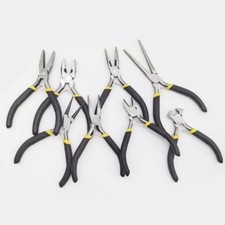 Mini Pliers Set Precision Crv + Case Jewellery Making Electronics Repair 8PCS