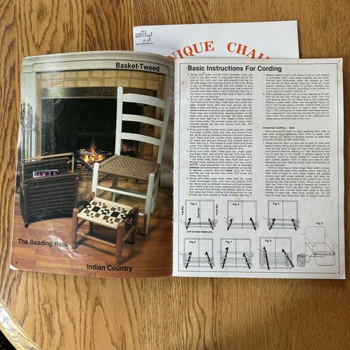 Vtg Macrame Pattern Books Furniture Fan-Fare Unique Football Patio Lawn Chairs - Picture 5 of 7