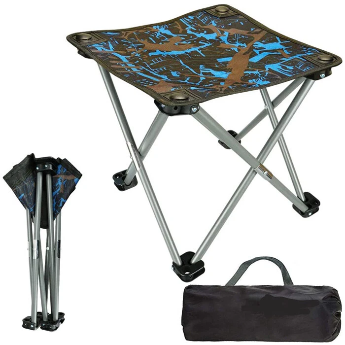 Sgabello Pieghevole Mini Da Campeggio | Portata 120 Kg | Sediolina Compatta Per Esterni E Viaggi | Regalo Domestico
