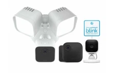 Blink Floodlight 3 Camera Bundle & Yard Sign Indoor and Outdoor Cameras 