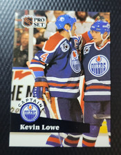1991-92 Pro Set KEVIN LOWE Edmonton Oilers CAPTAIN HOF Hockey NHL Card #572