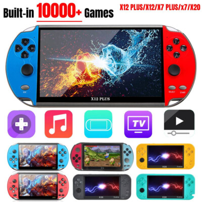 Handheld Spielkonsole 2700 Spiele Video Consoles Spielkonsole X12 Plus 7'' 16GB