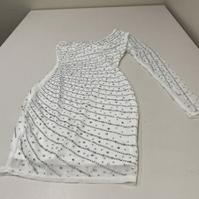 Windsor Women’s Precious Jewels One-Shoulder Bodycon Mini Dress White Size XS