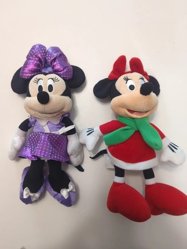 2 Minnie Mouse Plush Toys 9" Disney Disney Very Nice