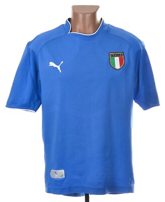 ITALIEN 2003/2004 HOME FOOTBALL SHIRT TRIKOT PUMA GRÖSSE M ERWACHSENE