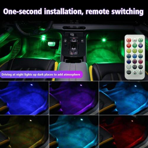 Multicolor LED Light Car Accessories Atmosphere Lights Control w/ BE Remote H0Z2 - Picture 4 of 14