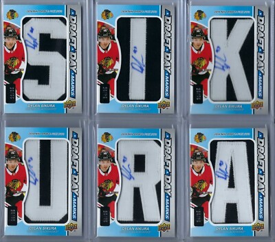 2018-19 UD SP Game Used Dylan Sikura Draft Day Marks Auto Nameplate /35 #DDM-DS!