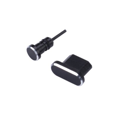 Aluminium Staubschutz Kappen Set für Blackview Stöpsel für USB und Kopfhörer