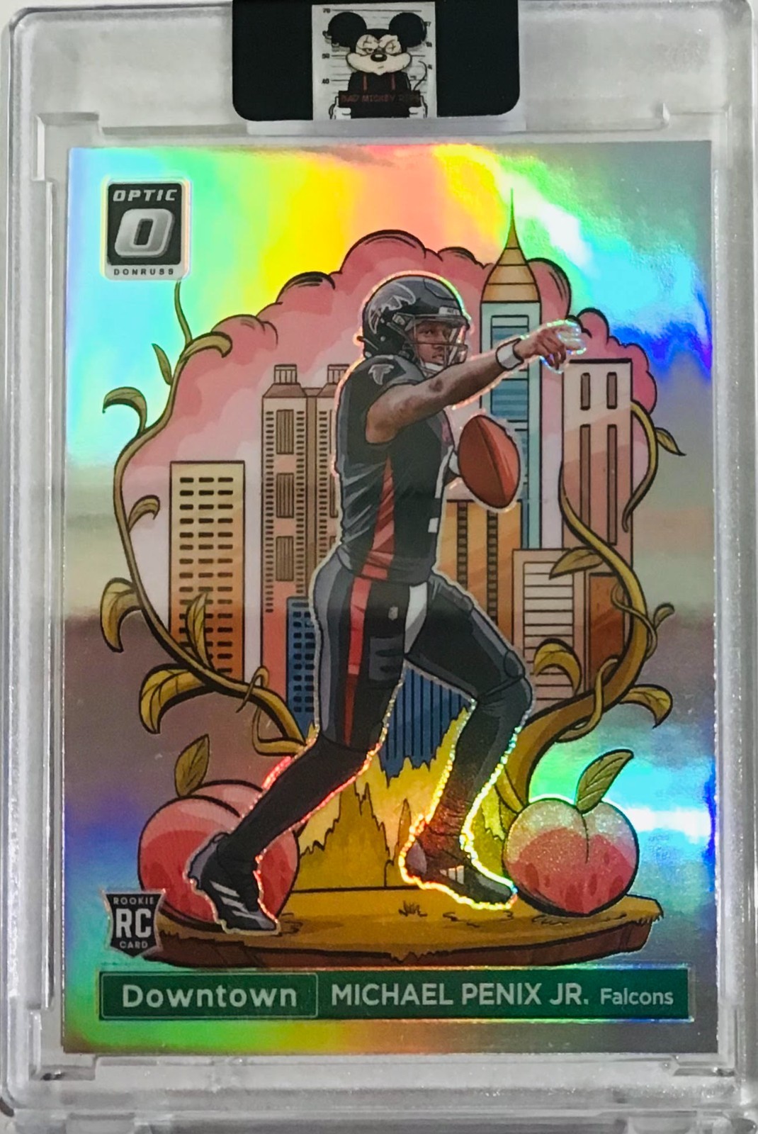 2024 Panini Donruss Optic Michael Penix Jr. Downtown! RC Rookie SSP #14 Falcons