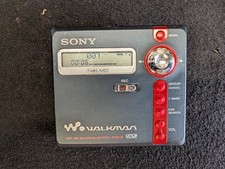 Sony Walkman MZ-N707 MiniDisc Recorder Black Tested Working 