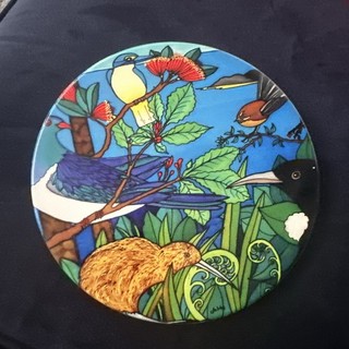 Jo May Design New Zealand Hanging Ceramic Bird Decoration Plaque Home Decor